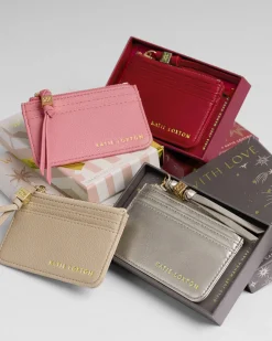 Katie Loxton Gift Boxed Coin & Card Holder Rose Pink Clearance