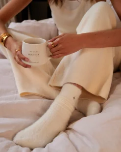 Katie Loxton Gift Boxed Fluffy Socks Off White Sale