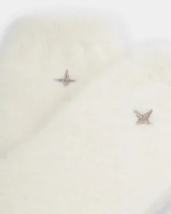 Katie Loxton Gift Boxed Fluffy Socks Off White Sale