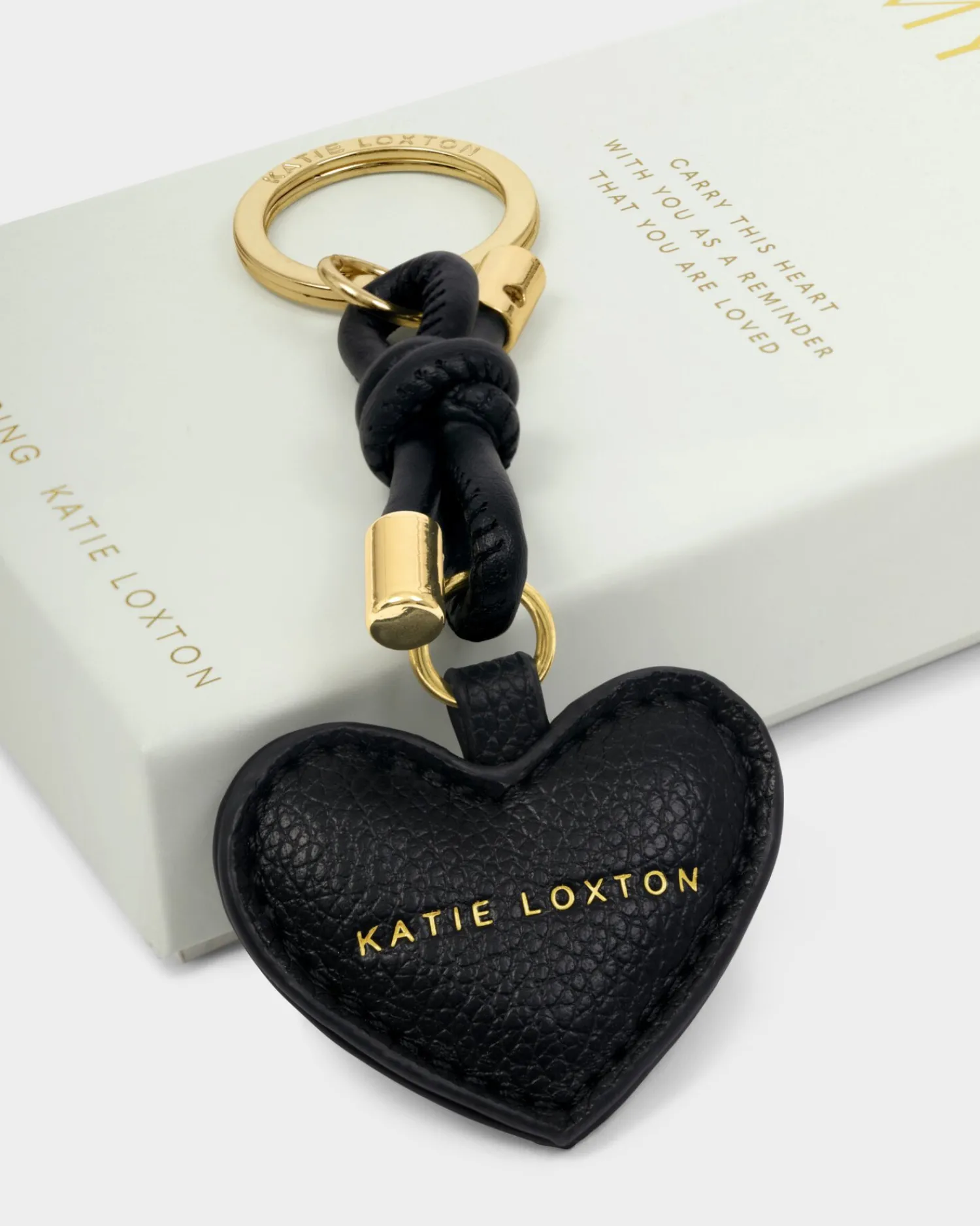 Katie Loxton Gift Boxed Keyring Black Hot