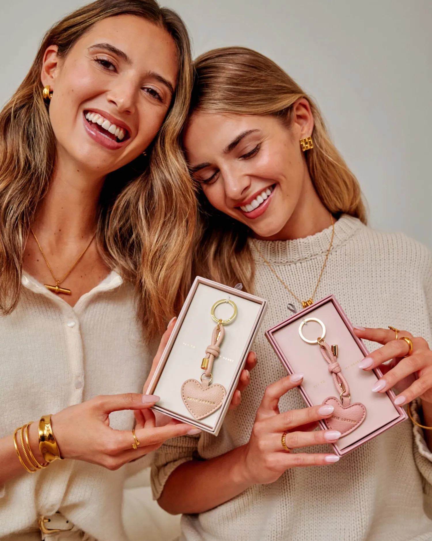 Katie Loxton Gift Boxed Keyring Rose Pink Outlet