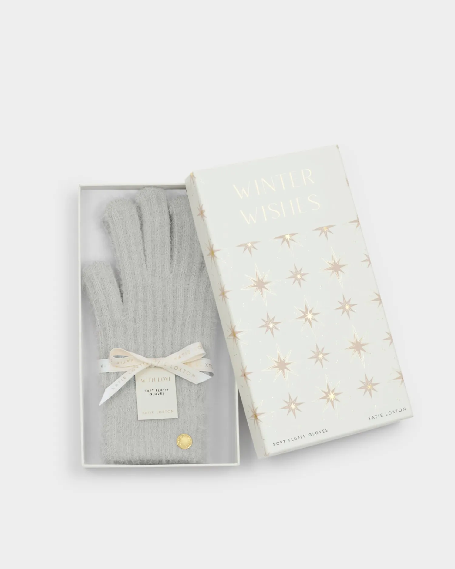 Katie Loxton Gift Boxed Knitted Gloves Grey Online