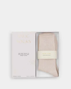 Katie Loxton Gift Boxed Sparkle Socks Pink Sale