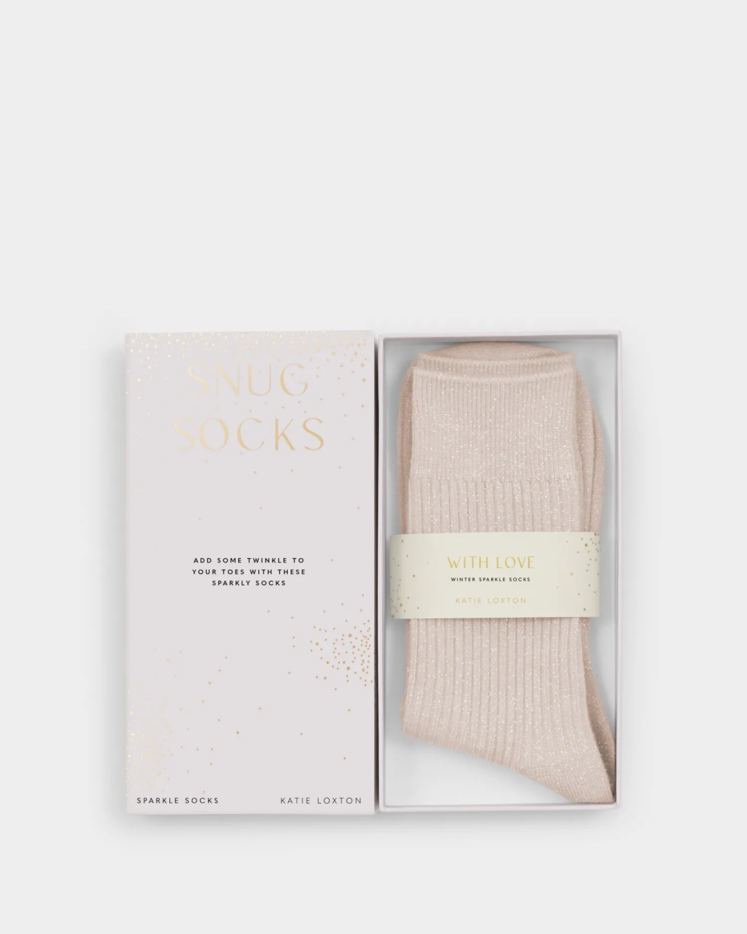 Katie Loxton Gift Boxed Sparkle Socks Pink Sale