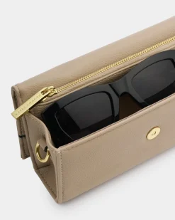Katie Loxton Glasses & Card Holder Travel Case Light Taupe New
