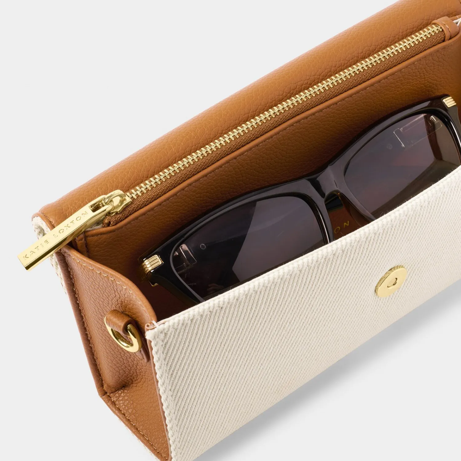 Katie Loxton Glasses And Card Holder Travel Case Cognac