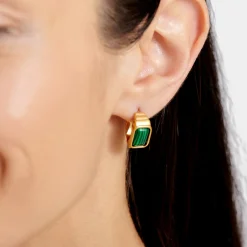 Katie Loxton Good Energy' Waterproof Gold Hoop Earrings