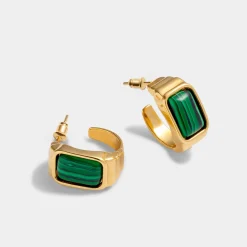 Katie Loxton Good Energy' Waterproof Gold Hoop Earrings