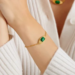 Katie Loxton Good Energy' Waterproof Gold Bracelet Clearance