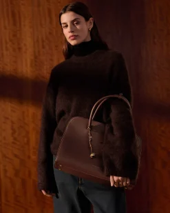 Katie Loxton Hadley Shoulder Tote Bag Dark Chocolate Hot