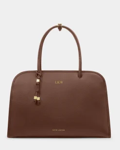 Katie Loxton Hadley Shoulder Tote Bag Dark Chocolate Hot