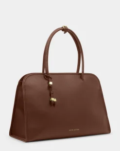 Katie Loxton Hadley Shoulder Tote Bag Dark Chocolate Hot