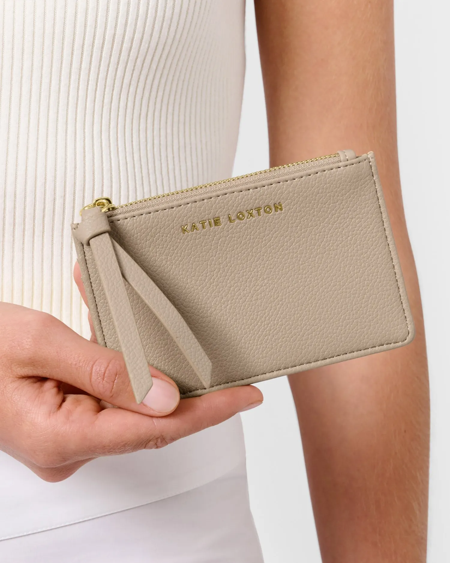 Katie Loxton Hallie Coin And Card Holder Light Taupe Online