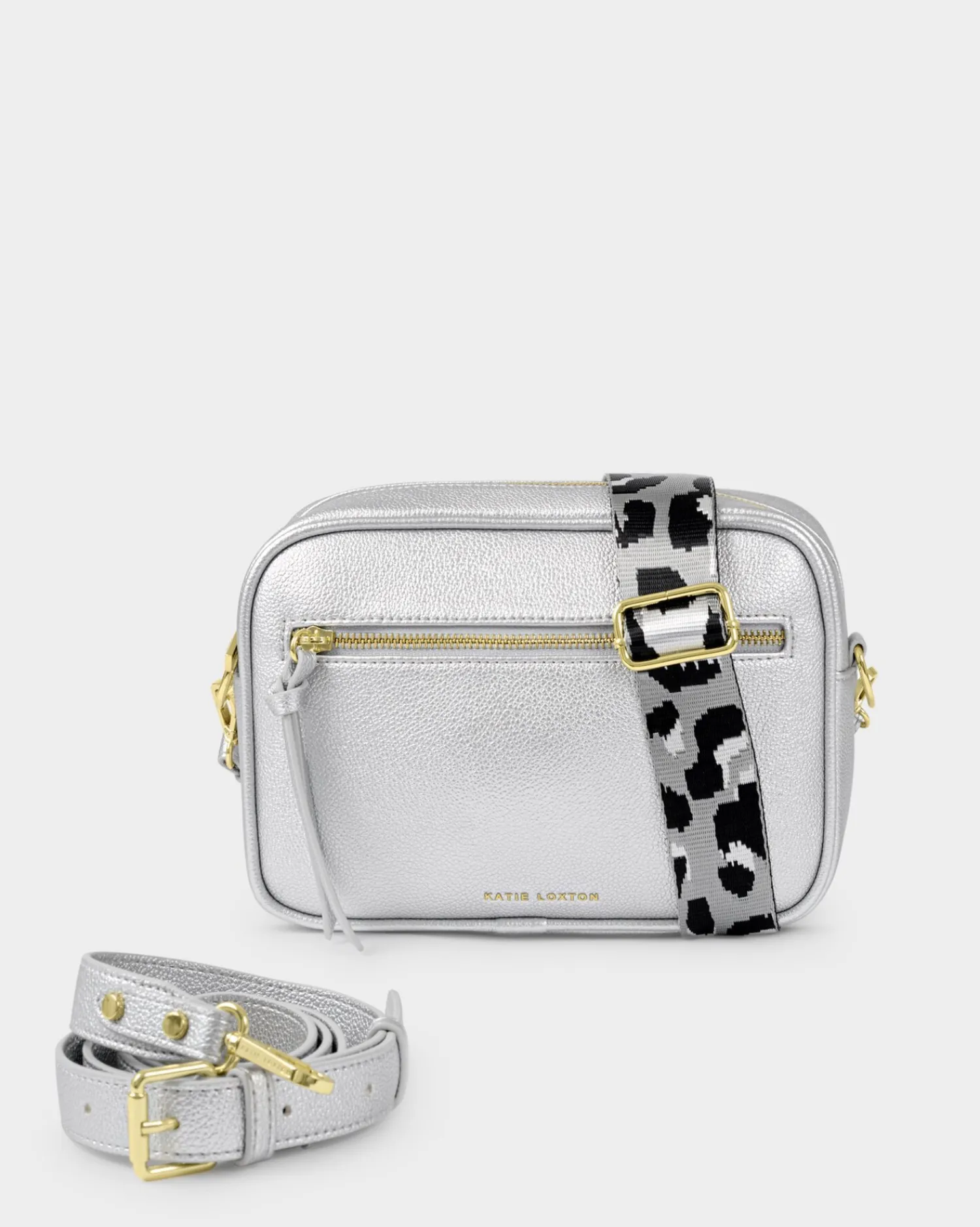 Katie Loxton Hallie Crossbody Bag Silver Discount