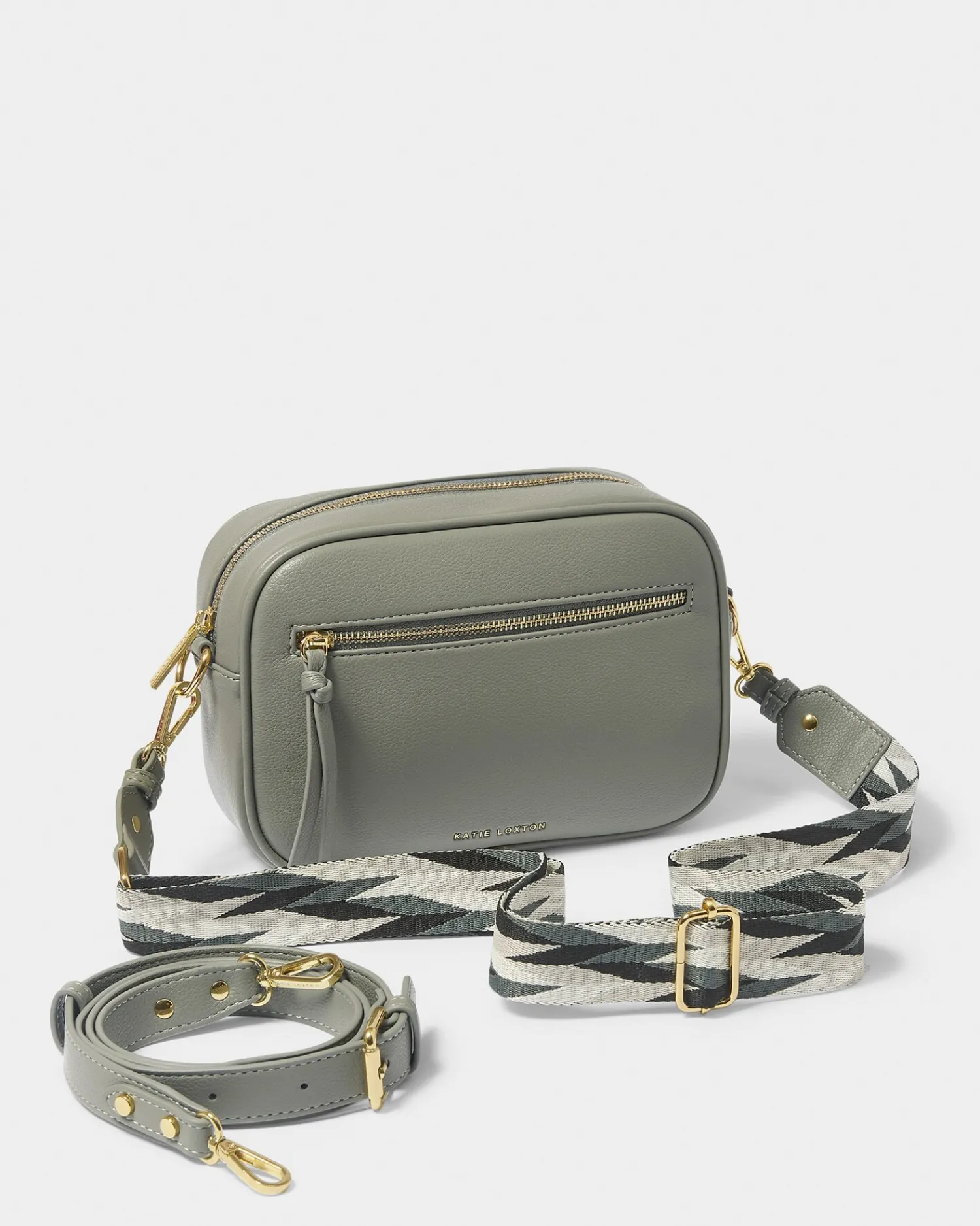 Katie Loxton Hallie Crossbody Bag Graphite Green Best