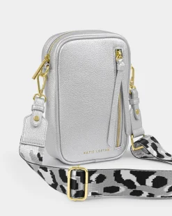 Katie Loxton Hallie Small Crossbody Bag Silver Sale
