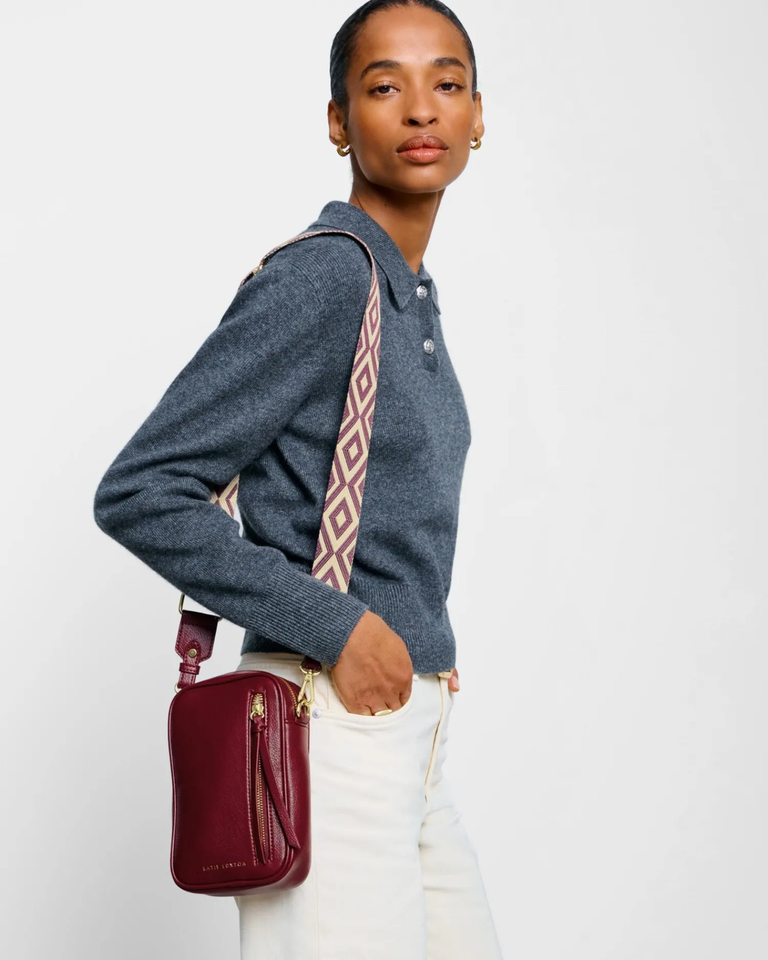 Katie Loxton Hallie Small Crossbody Bag Cherry Hot