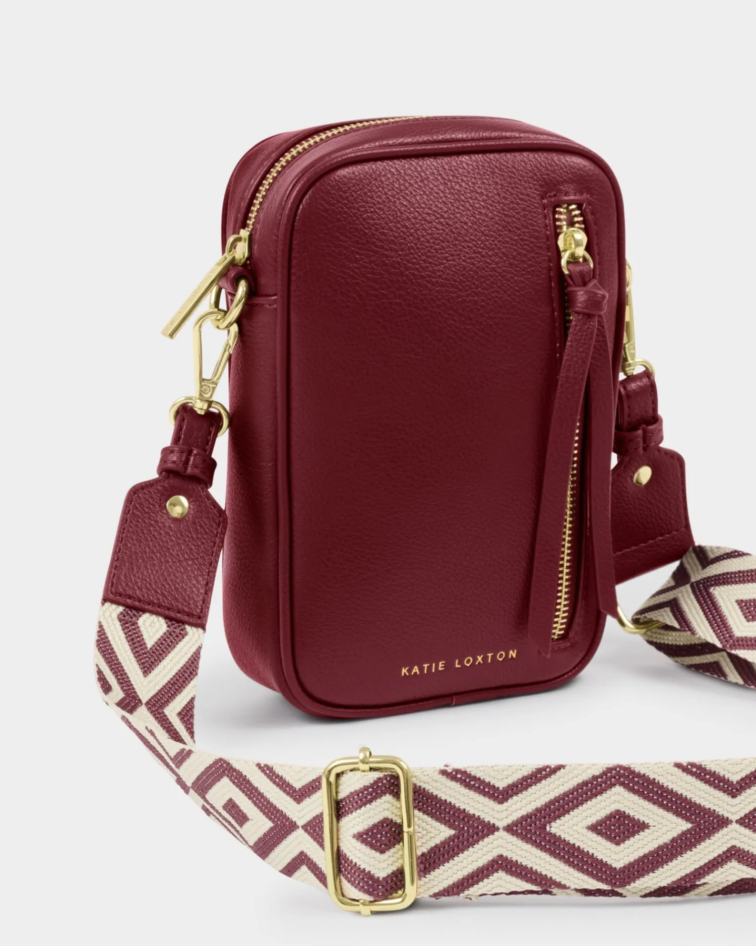 Katie Loxton Hallie Small Crossbody Bag Cherry Hot