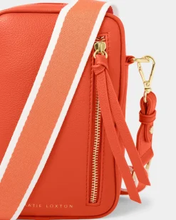 Katie Loxton Hallie Small Crossbody Bag Deep Orange Online