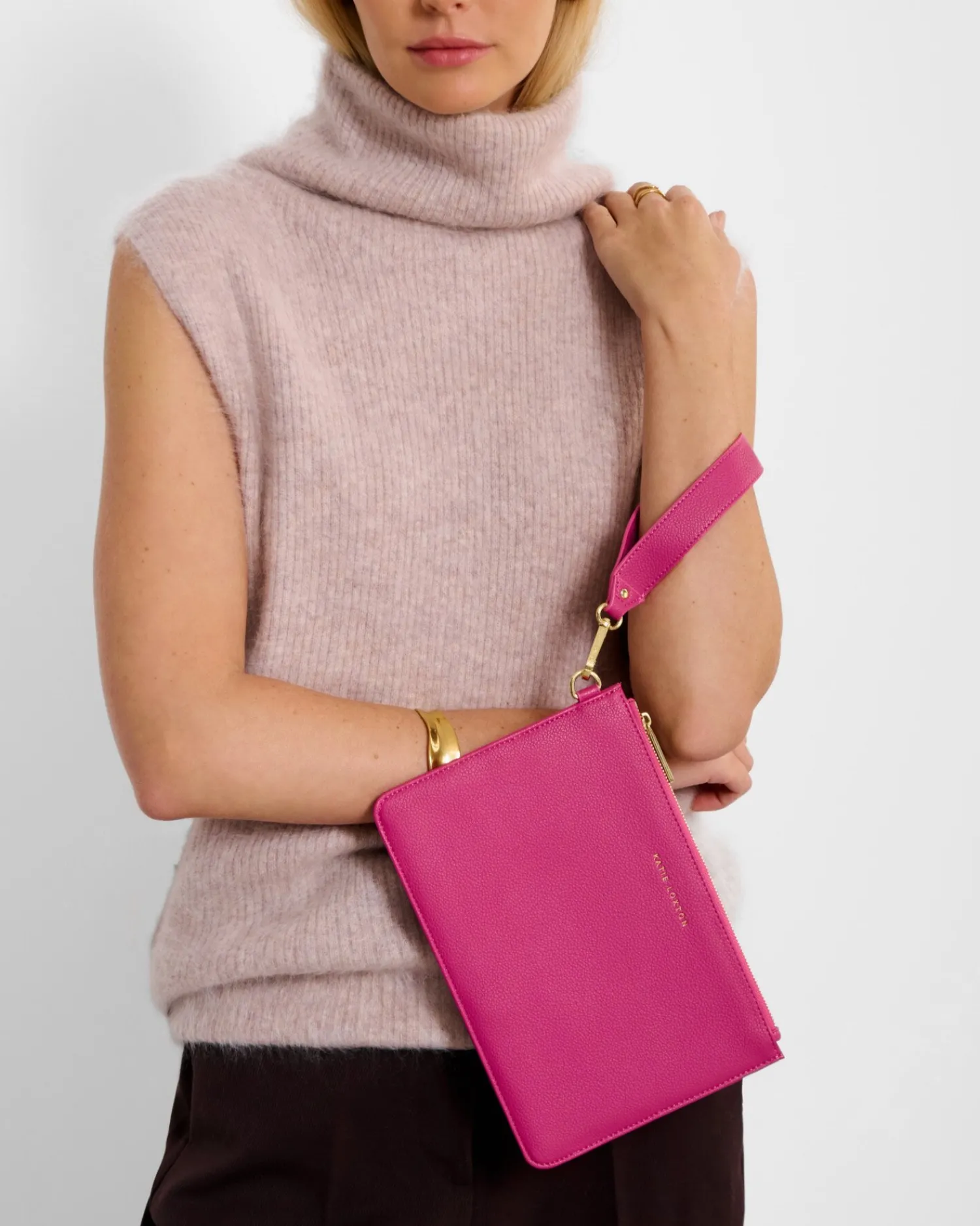 Katie Loxton Hallie Wristlet Pouch Fuchsia Online