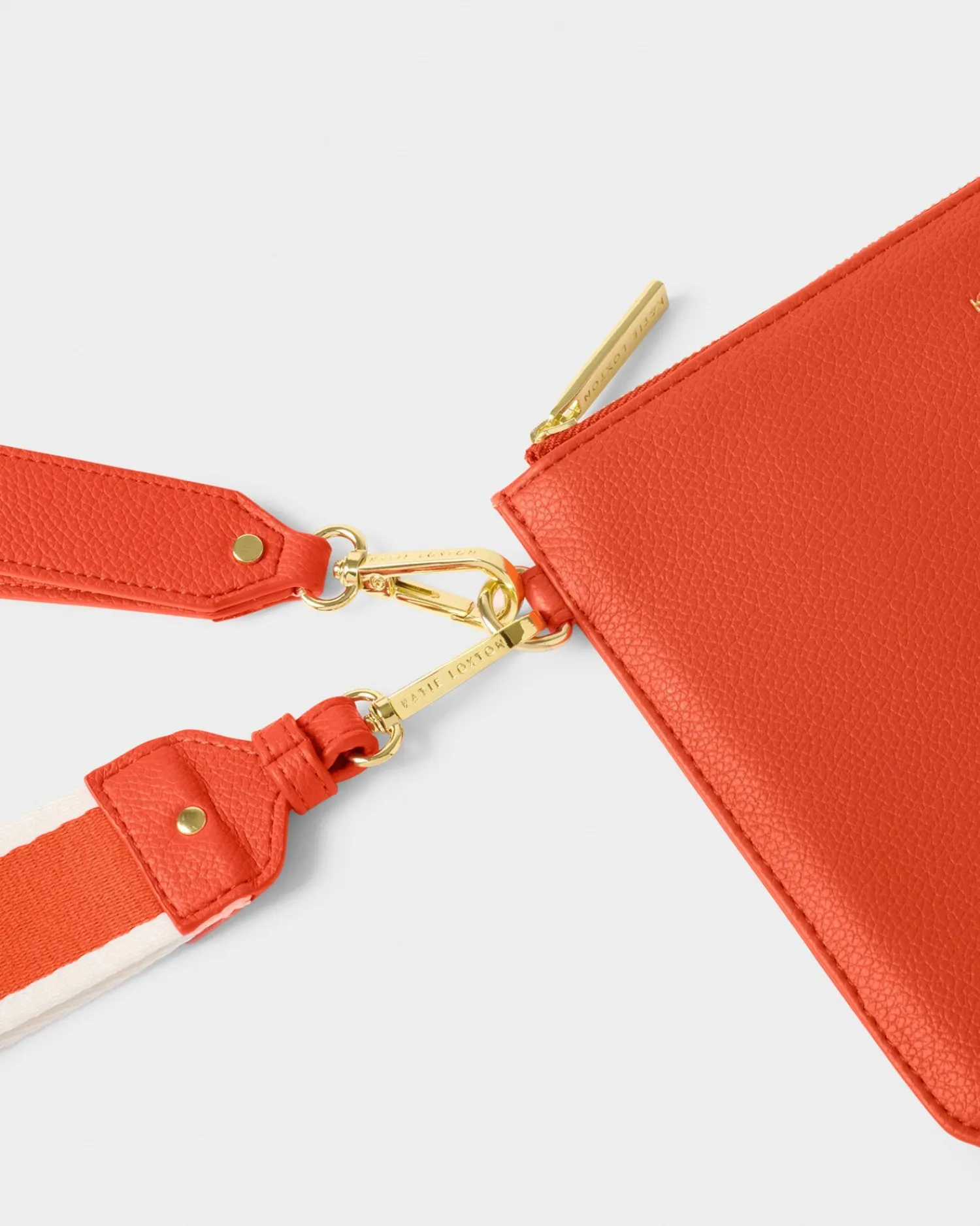 Katie Loxton Hallie Wristlet Pouch Deep Orange Outlet