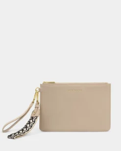 Katie Loxton Hallie Wristlet Pouch Light Taupe Best