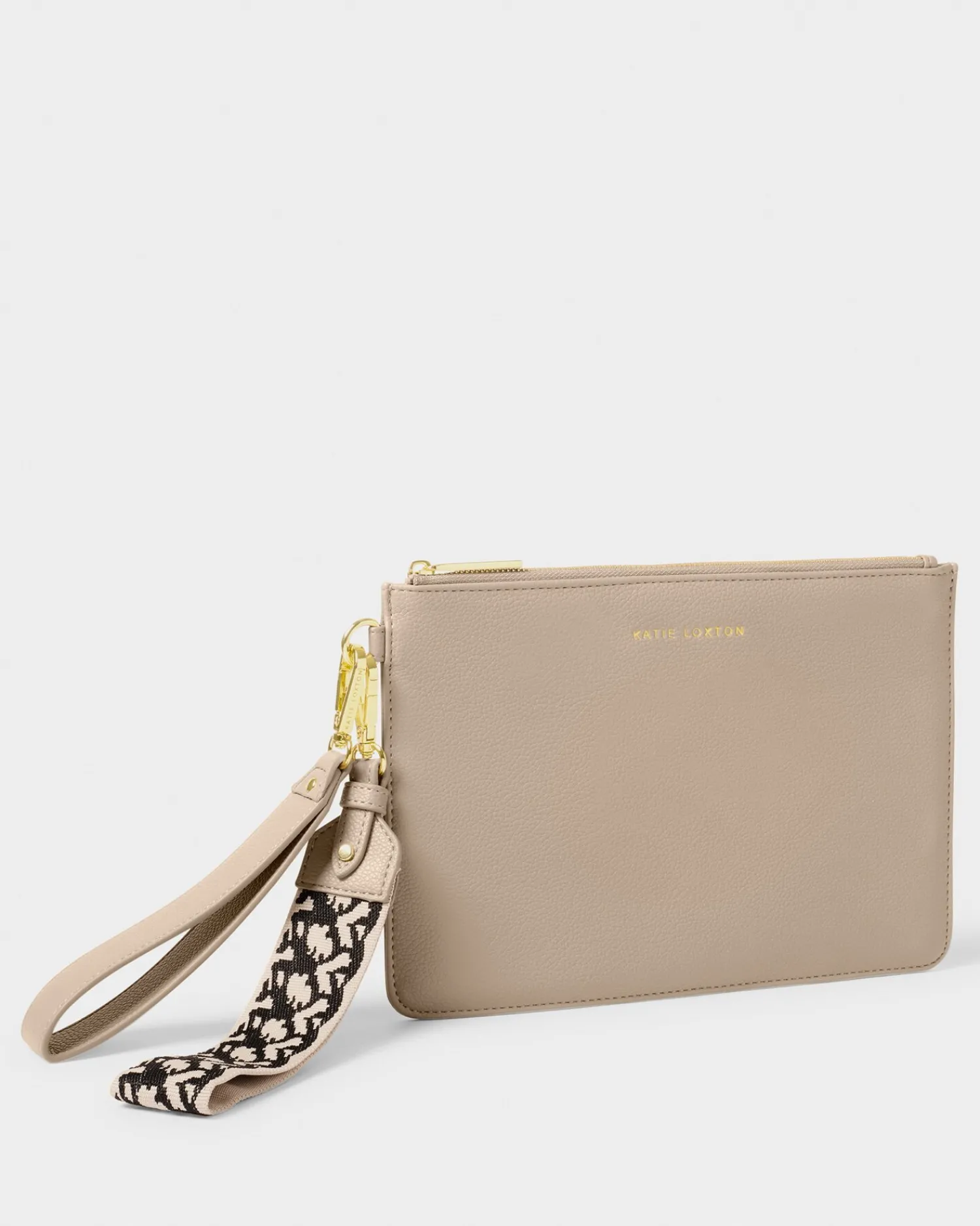Katie Loxton Hallie Wristlet Pouch Light Taupe Best