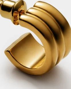 Katie Loxton Hanna Waterproof Gold Huggie Hoop Earrings