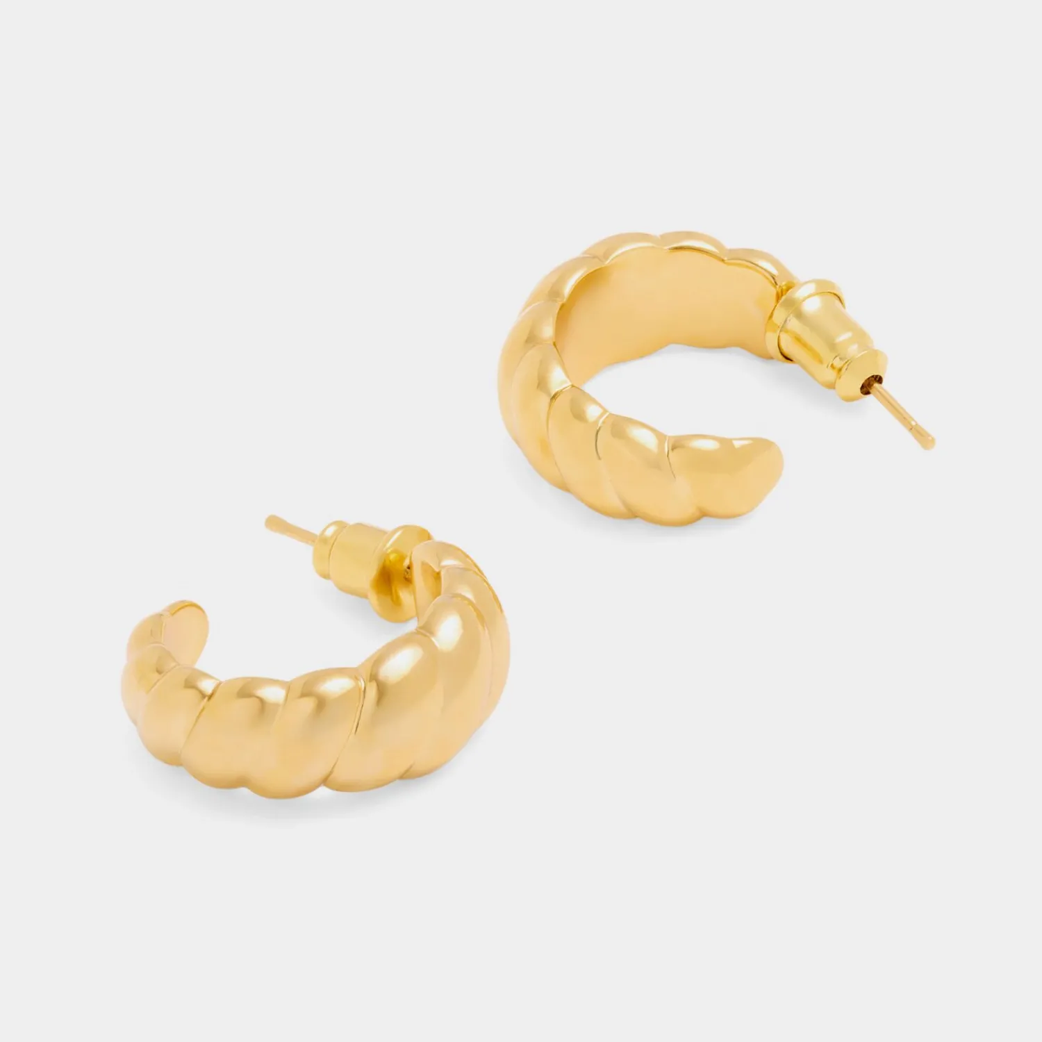 Katie Loxton Harper Waterproof Gold Twist Hoop Earrings Best