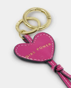 Katie Loxton Heart Bag Charm Keyring Girl Power Sale