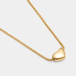 Katie Loxton Heart Of Gold Waterproof Charm Necklace Outlet