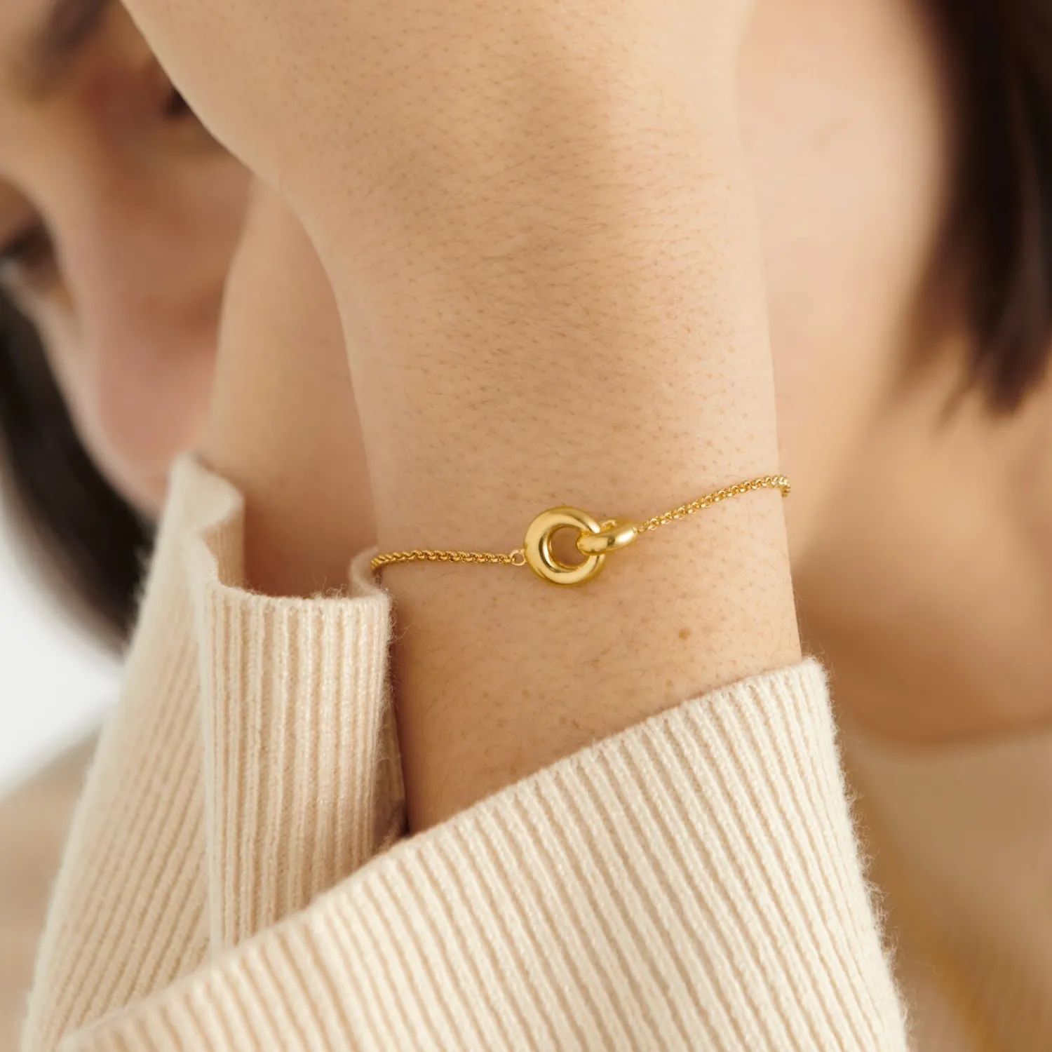 Katie Loxton Infinity' Waterproof Gold Sentiment Bracelet Hot