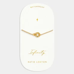 Katie Loxton Infinity' Waterproof Gold Sentiment Bracelet Hot