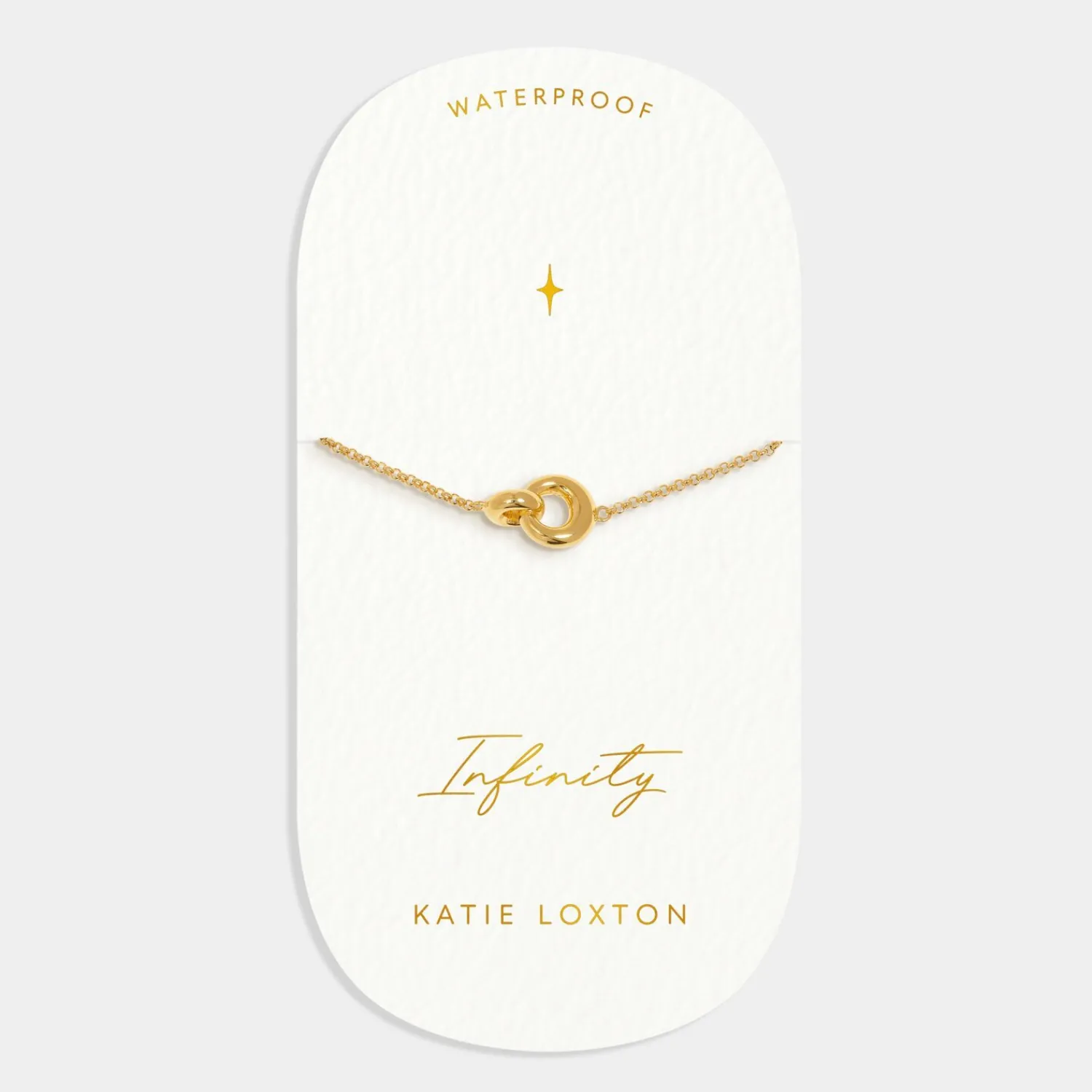 Katie Loxton Infinity' Waterproof Gold Sentiment Bracelet Hot