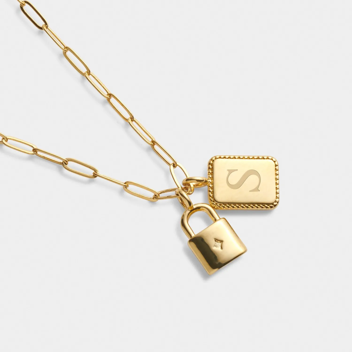 Katie Loxton ' Waterproof Gold Charm Necklace Inner Strength Online