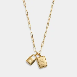 Katie Loxton ' Waterproof Gold Charm Necklace Inner Strength Online