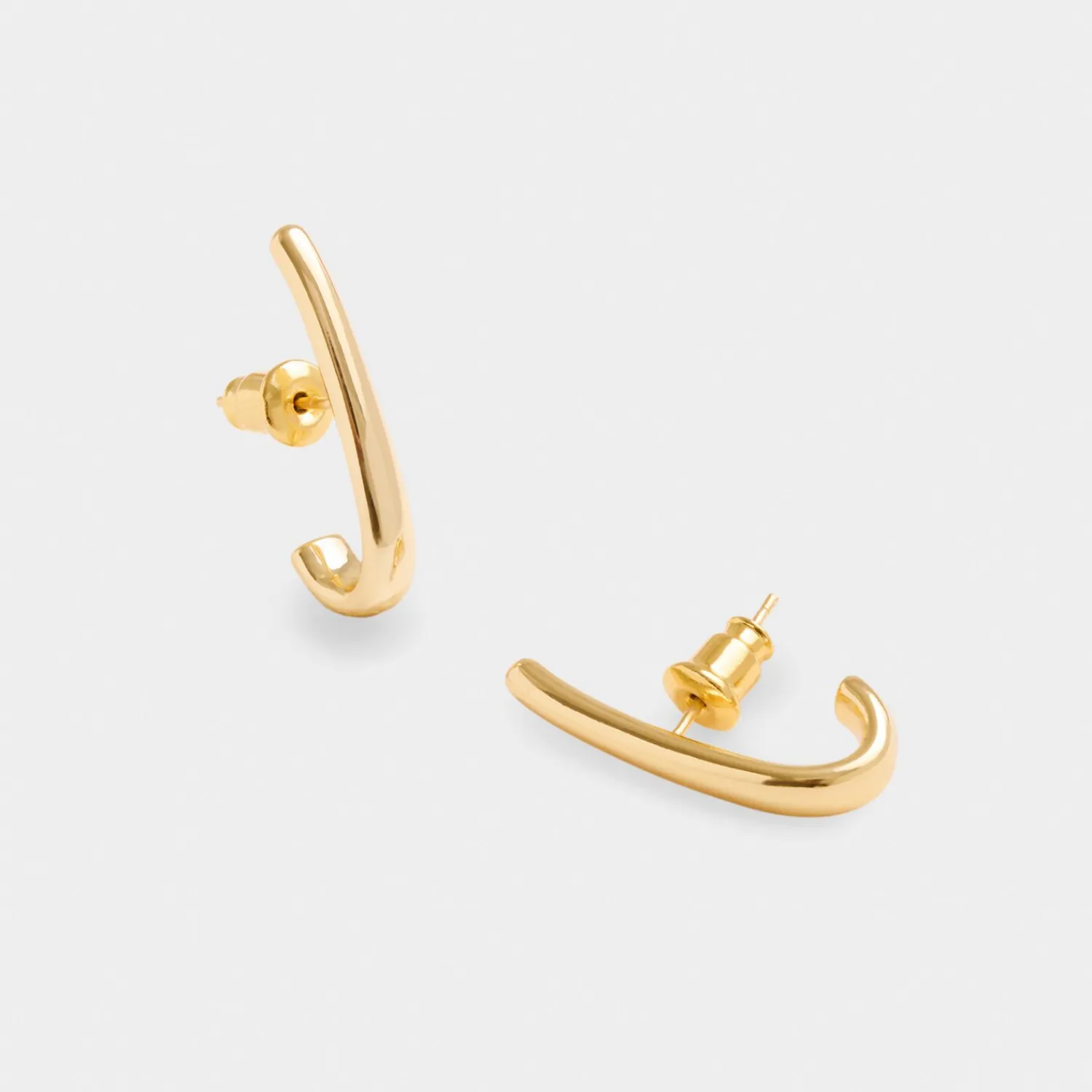 Katie Loxton Izi Waterproof Gold Huggie Earrings New