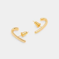 Katie Loxton Izi Waterproof Gold Huggie Earrings New