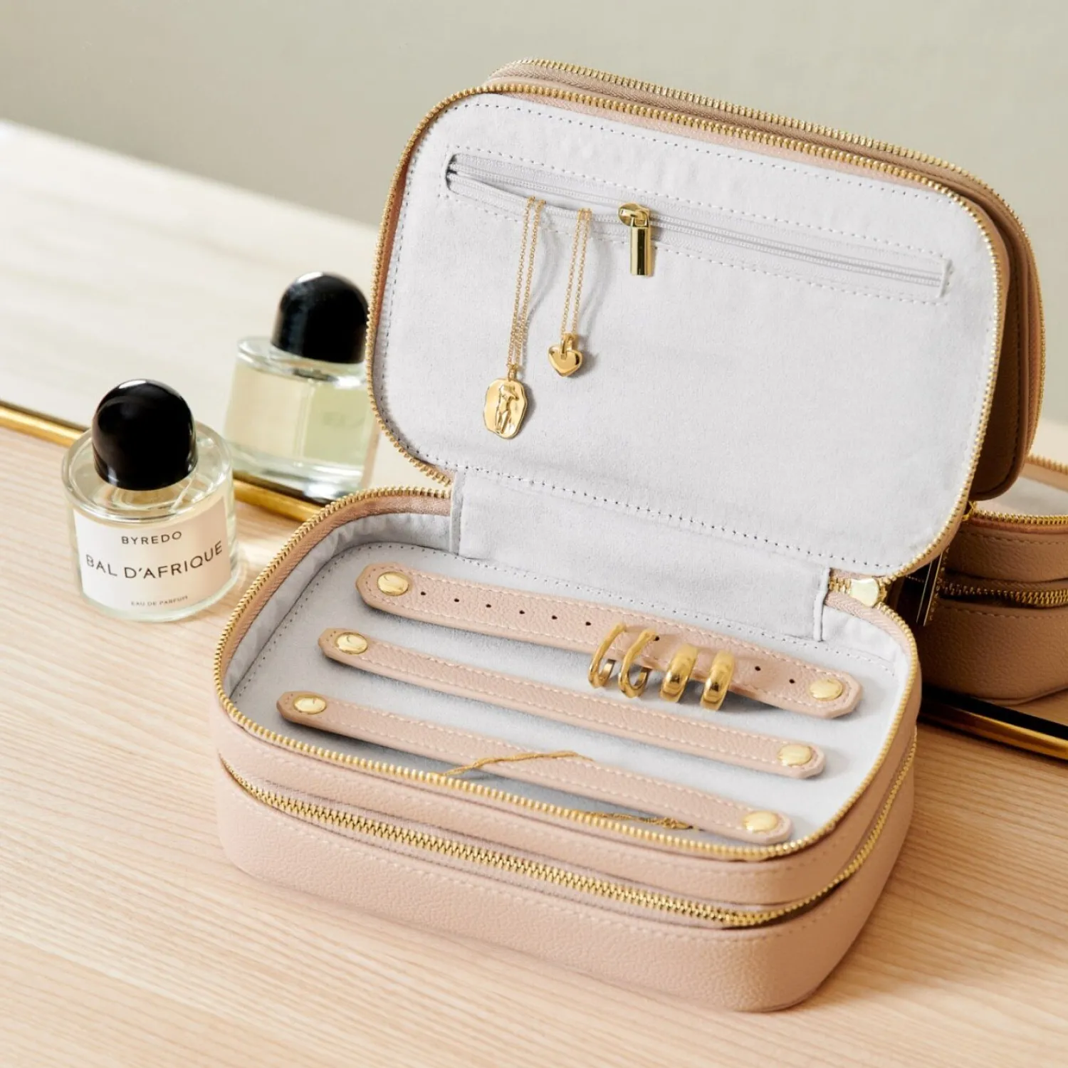 Katie Loxton Jewellery And Accessories Travel Case Nude Pink Discount