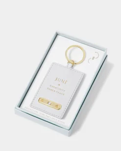 Katie Loxton ' Birthstone Keyring June Outlet