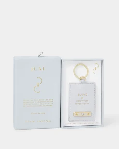 Katie Loxton ' Birthstone Keyring June Outlet