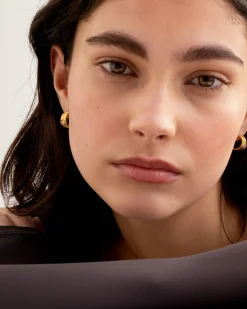 Katie Loxton ' Waterproof Gold Birthstone Hoop Earrings June Sale