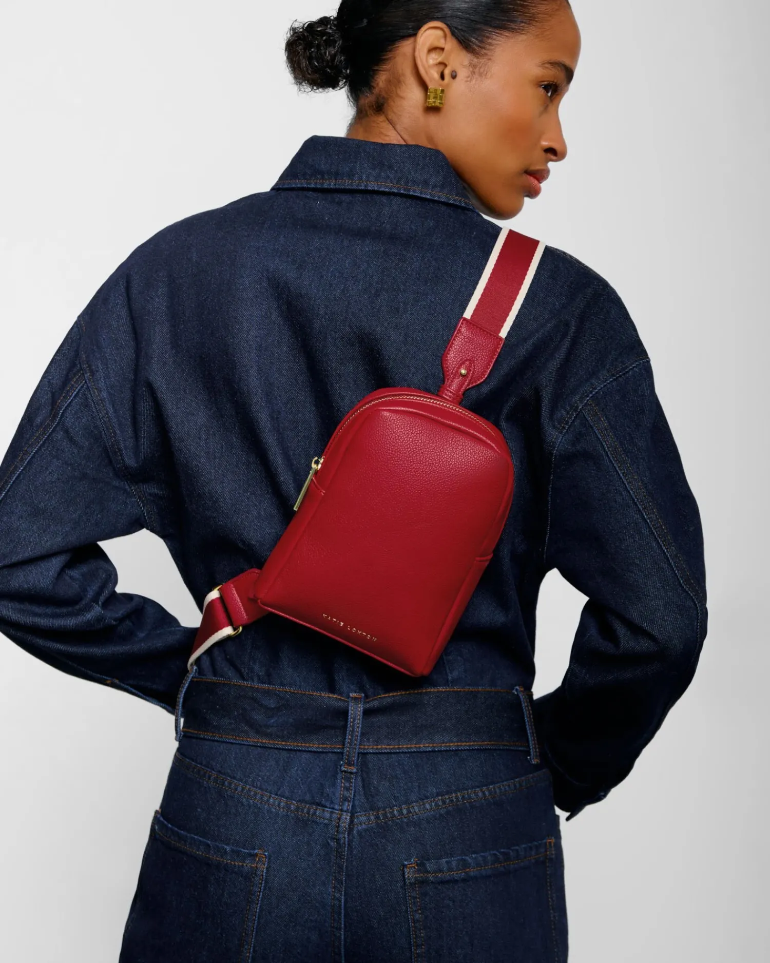 Katie Loxton Kaite Sling Bag Garnet Red Discount