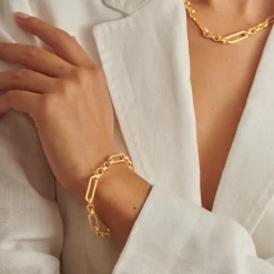 Katie Loxton Kiki Waterproof Gold Link Bracelet Clearance