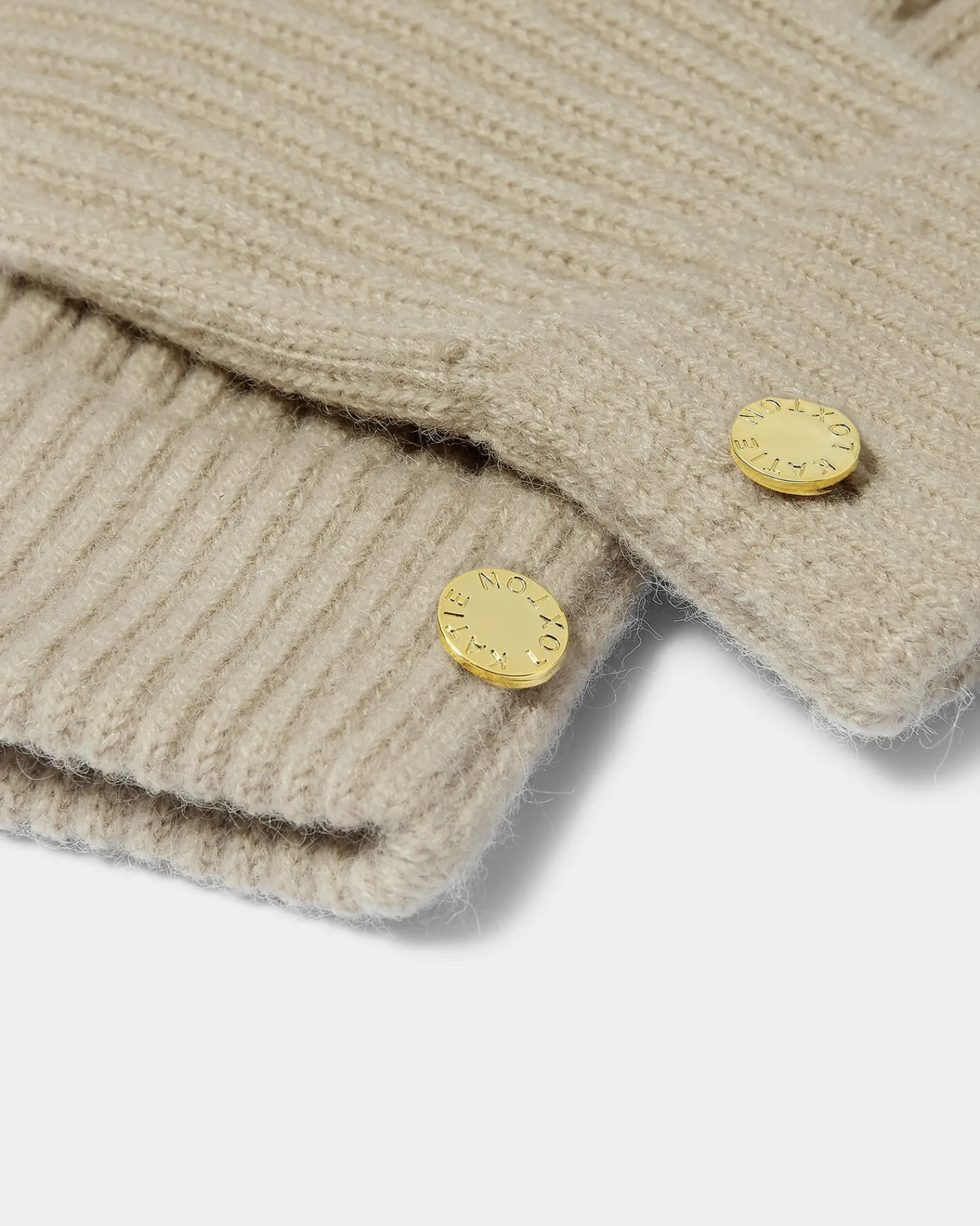 Katie Loxton Knitted Gloves Light Sand