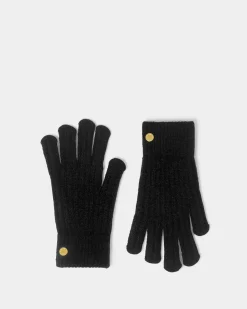 Katie Loxton Knitted Gloves Black New