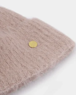 Katie Loxton Knitted Pom Pom Hat Dusty Pink New