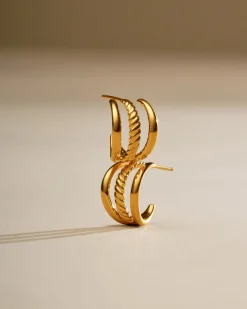 Katie Loxton Laia Waterproof Gold Illusion Hoop Earrings Hot