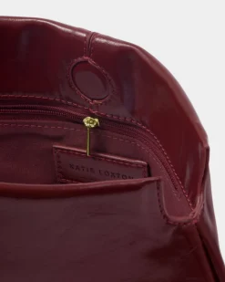 Katie Loxton Laila Patent Crackle Clutch Cherry Sale