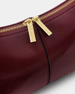 Katie Loxton Laila Patent Crackle Crossbody Bag Cherry